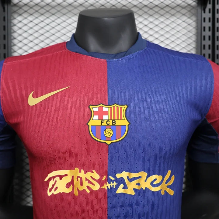 Barcelona x Travis Scott Joint Home Football Jersey
