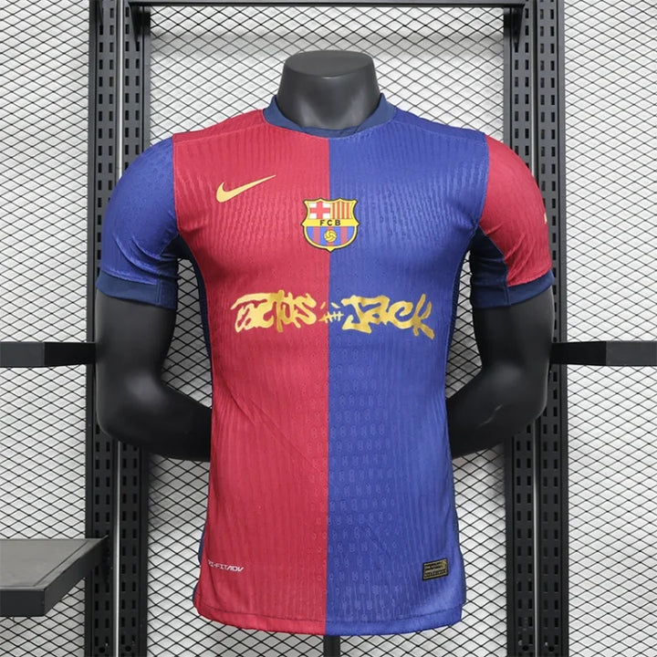 Barcelona x Travis Scott Joint Home Football Jersey