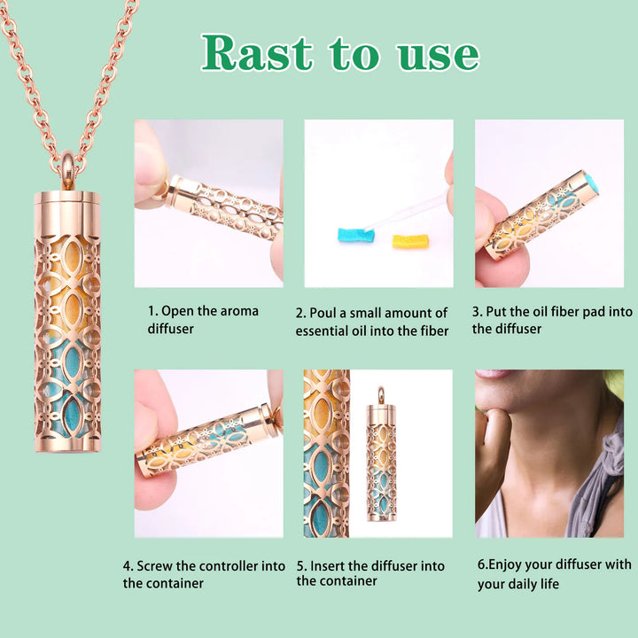 AromaCharm™ Essential Oil Diffuser Necklace